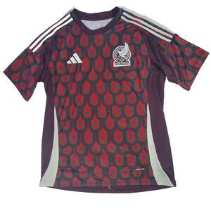 Adidas Mexico 2024 Home Jersey Men's Size 2XL Burgundy Green Copa America